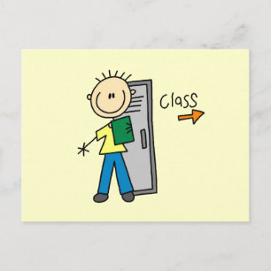 Carte Postale Garçon à l'école