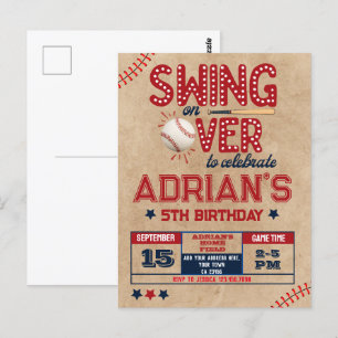 Carte Postale Garçon d'anniversaire de baseball