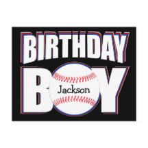 Garçon d'anniversaire Joueur de baseball personnal