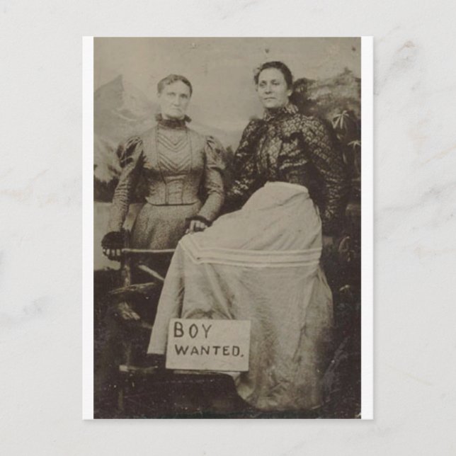 Carte Postale Garçon Recherché (Devant)