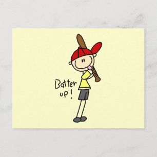 Carte Postale Garçons Baseball Batter Up Tshirts et cadeaux
