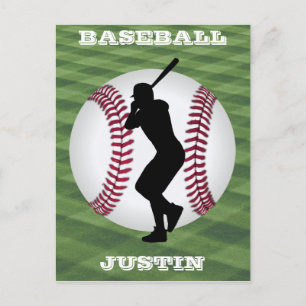 Carte Postale Garçons Baseball Custom