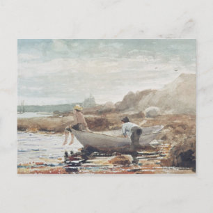 Carte Postale Garçons sur la plage