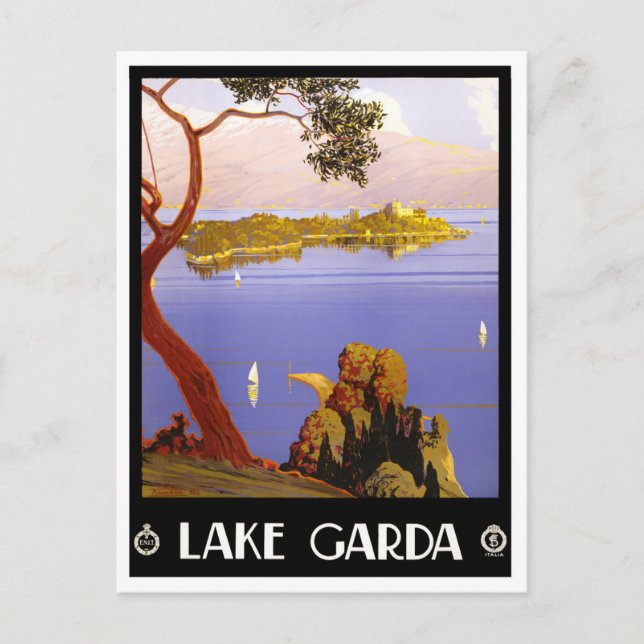 Carte Postale Garda Lake Italie voyage millésime (Devant)