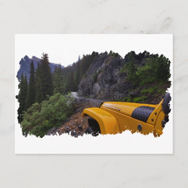 Carte Postale Garde-boue tout-terrain sur le col Imogene (Devant)