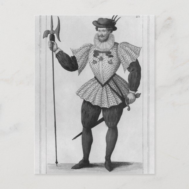 Carte Postale Garde de la provocation de Paris (Devant)