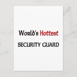 Carte Postale Garde de sécurité la plus chaude au monde