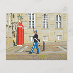 Carte Postale Garde royale danoise de la vie en patrouille, Cope