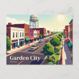 Carte Postale Garden City, Kansas Kansas