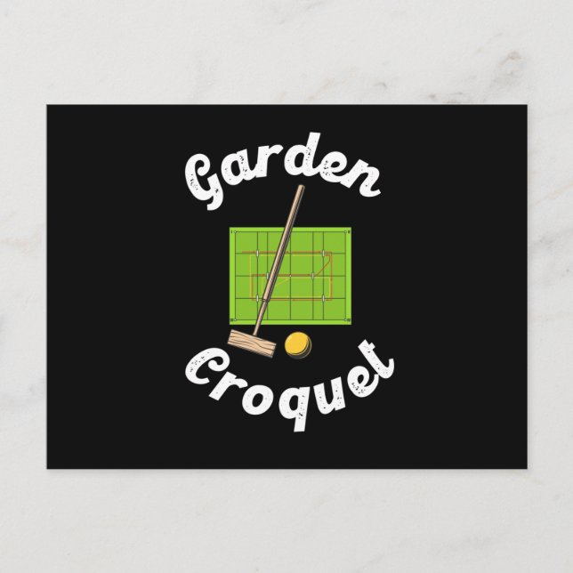 Carte Postale Garden Croquet Sport Croquet (Devant)