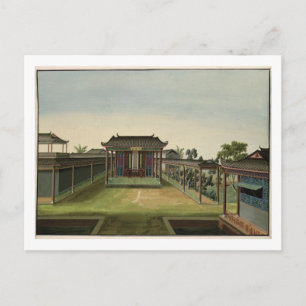 Carte Postale Garden Scene, c.1820-40 (avec papier) 2