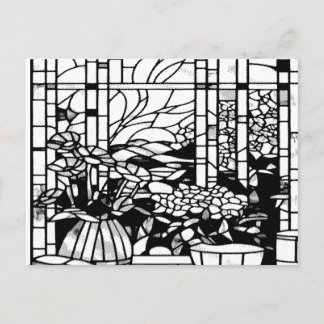 Carte Postale Garden Stained Glass 
