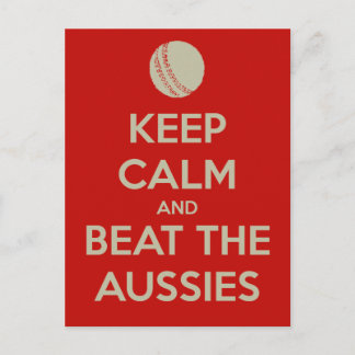 Carte Postale garder calme battre aussies