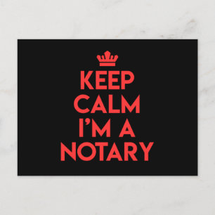 Carte Postale Garder le calme Avocat public notaire Avocat notai
