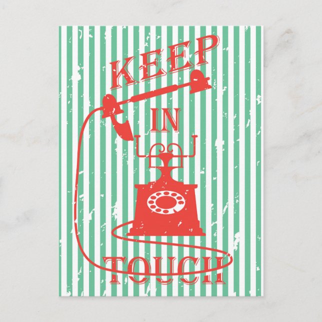 Carte Postale Garder le devis en contact (Devant)