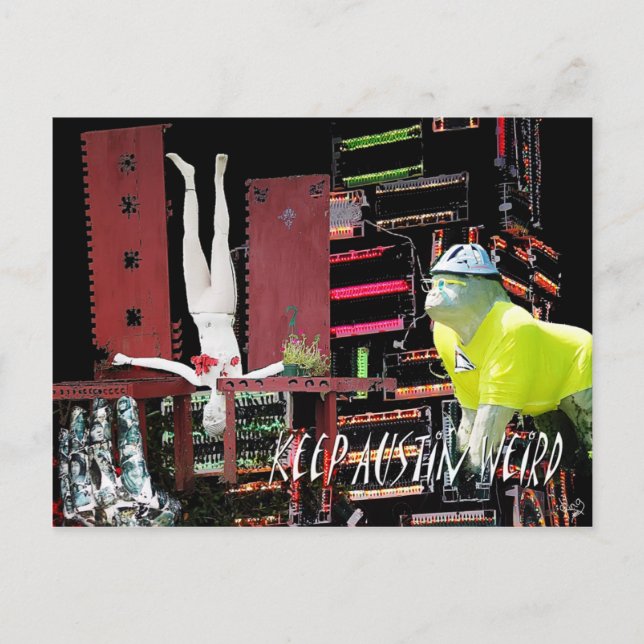 Carte Postale Gardez Austin Weird, Austin, Austin, TX (Devant)