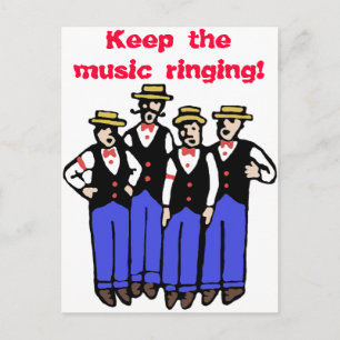 Carte Postale Gardez la musique en sonnerie !