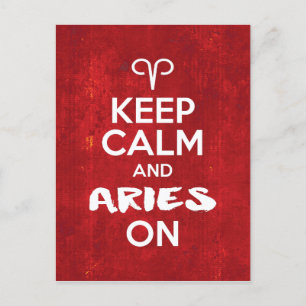 Carte Postale Gardez Le Calme En Astrologie D'Anniversaire