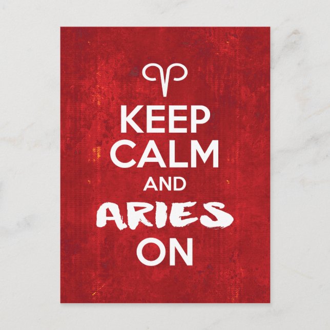 Carte Postale Gardez Le Calme En Astrologie D'Anniversaire (Devant)