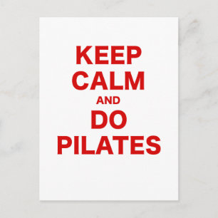 Carte Postale Gardez le calme et faites des Pilates