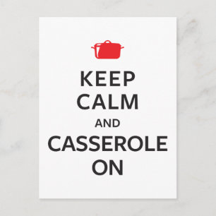 Carte Postale Gardez le calme et la Casserole allumés