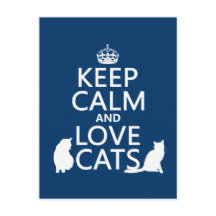 Gardez le calme et l'amour chats