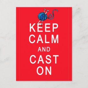 Carte Postale Gardez le calme et passez sur le Tricot Tshirt ou 