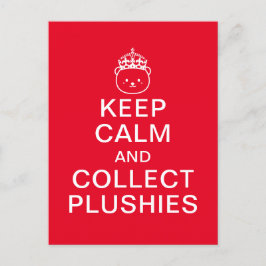 Carte Postale Gardez Le Calme Et Recueillez Les Plushies | Devis