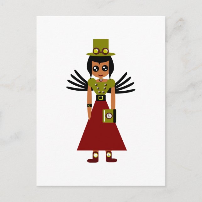 Carte Postale Gardienne du temps des objectifs de la fille de St (Devant)