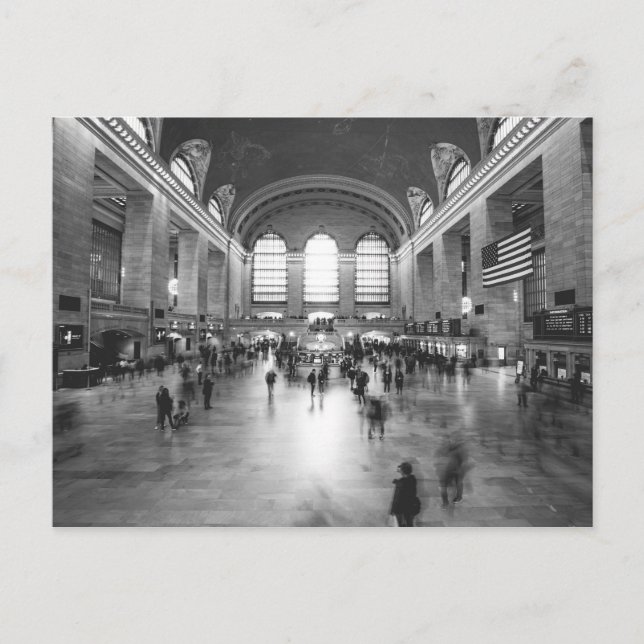 Carte Postale Gare Centrale / Noir Et Blanc (NYC) (Devant)