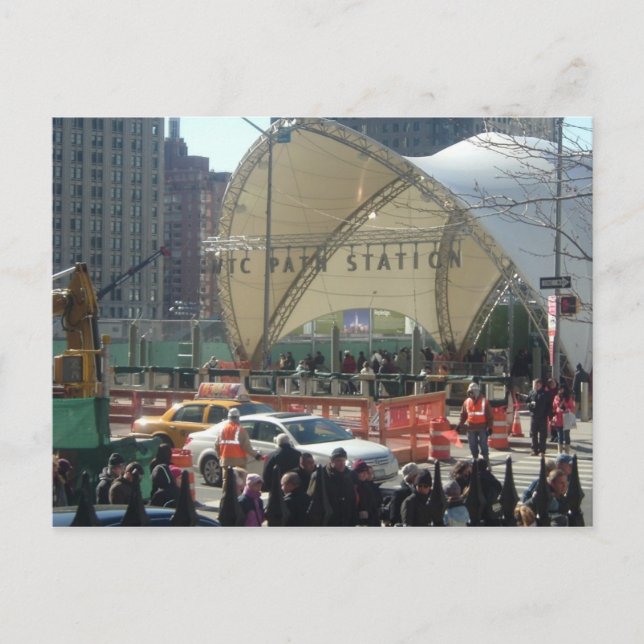 CARTE POSTALE GARE D'ACCÈS DU WORLD TRADE CENTER (Devant)