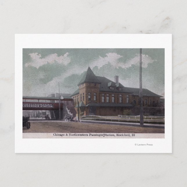 Carte Postale Gare de Chicago & Northwestern (Devant)