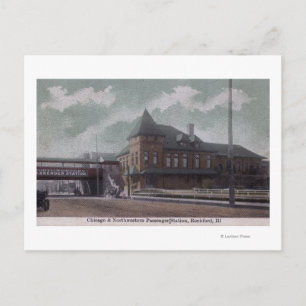 Carte Postale Gare de Chicago & Northwestern