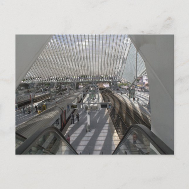 Carte Postale Gare de Liège-Guillemins (Devant)