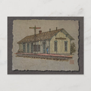 Carte Postale Gare de Small Town