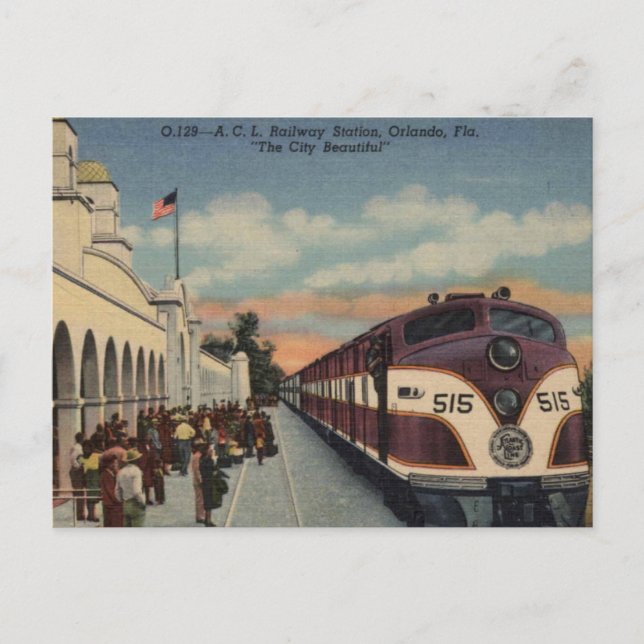 Carte Postale Gare d'Orlando (Devant)