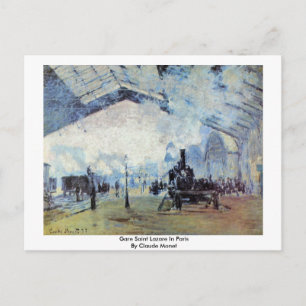 Carte Postale Gare Saint Lazare À Paris Par Claude Monet