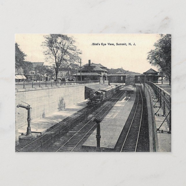 Carte Postale Gare, Sommet, NJ Vintage (Devant)