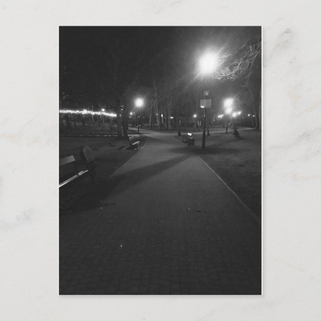 Carte Postale Garez la nuit (Devant)