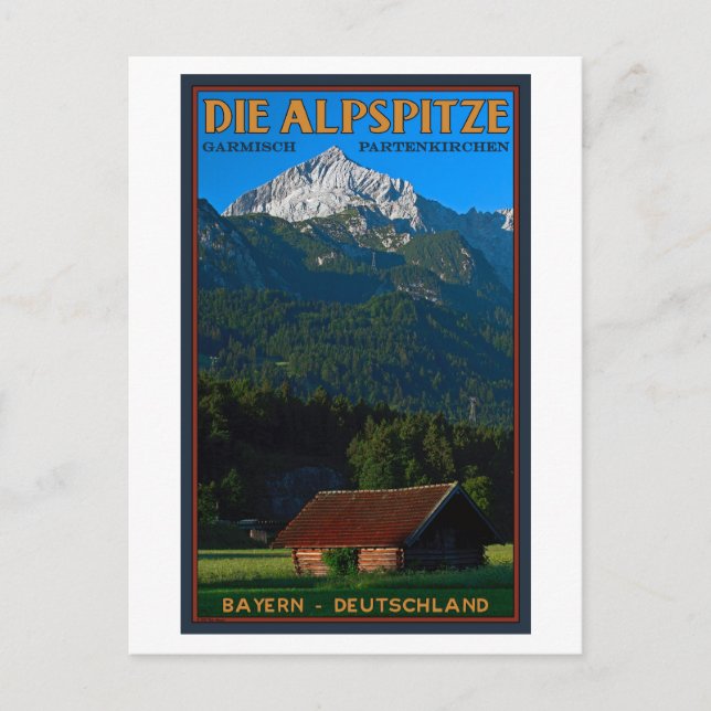 Carte Postale Garmisch - L'Alpspitze (Devant)