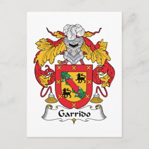 Carte Postale Garrido Family Crest
