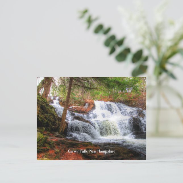 Carte Postale Garwin Falls, New Hampshire photo pittoresque, (Debout devant)