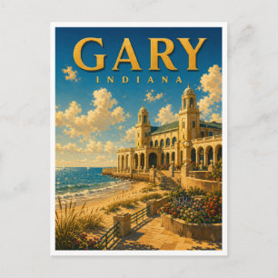 Carte Postale Gary Indiana Marquette Pavilion GeoSaga