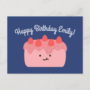 Carte Postale Gâteau à la fraise