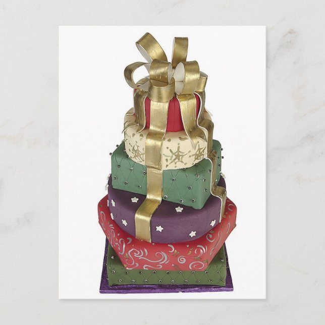 Carte Postale Gâteau cadeau de mariage (Devant)