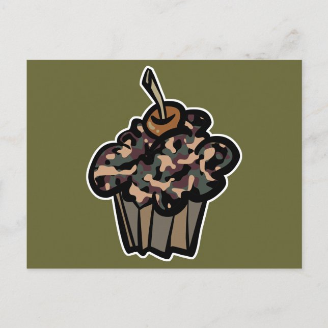 Carte Postale gâteau camouflé (Devant)