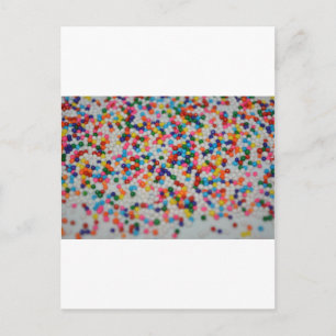Carte Postale Gâteau Cupcake Art Motif Arc-en-ciel Dessert Sucré