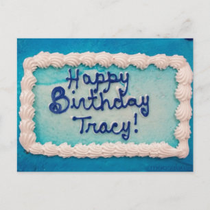 Carte Postale Gâteau d'anniversaire de Tracy en 2016
