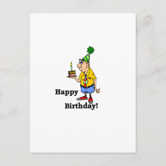 Carte Postale Gâteau d'anniversaire - Homme