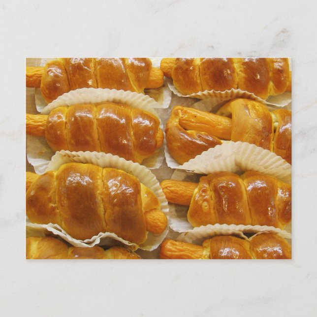 Carte Postale Gâteau de chien chaud ... Restauration asiatique (Devant)